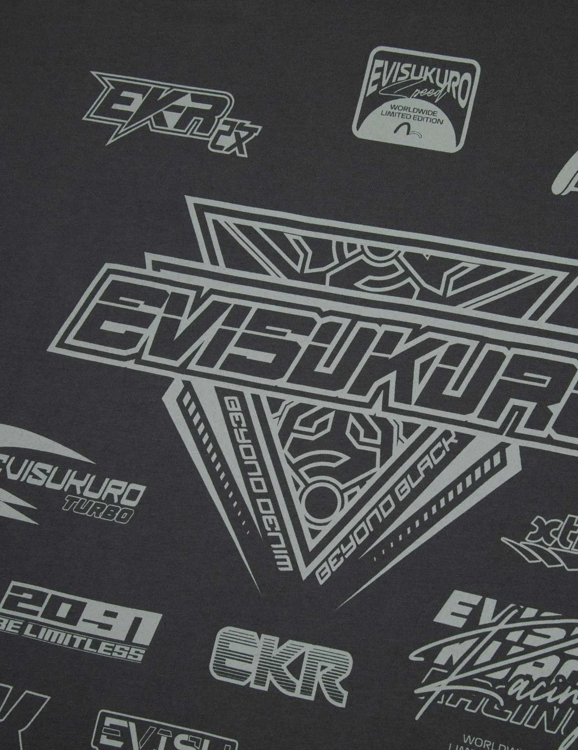 SPRING/ SUMMER COLLECTION 2025 Multi Logo Print Regular Fit Racing T-Shirt