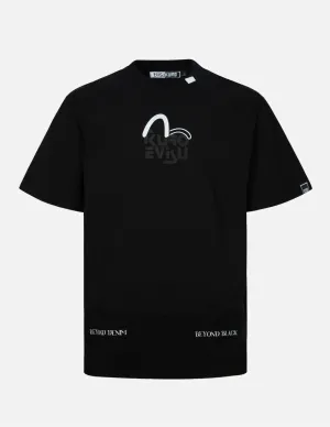 SPRING/ SUMMER COLLECTION 2025 Multi Logos and Overlock Stitching Regular Fit T-shirt