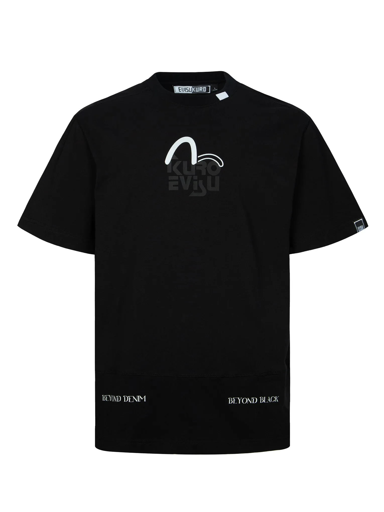 SPRING/ SUMMER COLLECTION 2025 Multi Logos and Overlock Stitching Regular Fit T-shirt