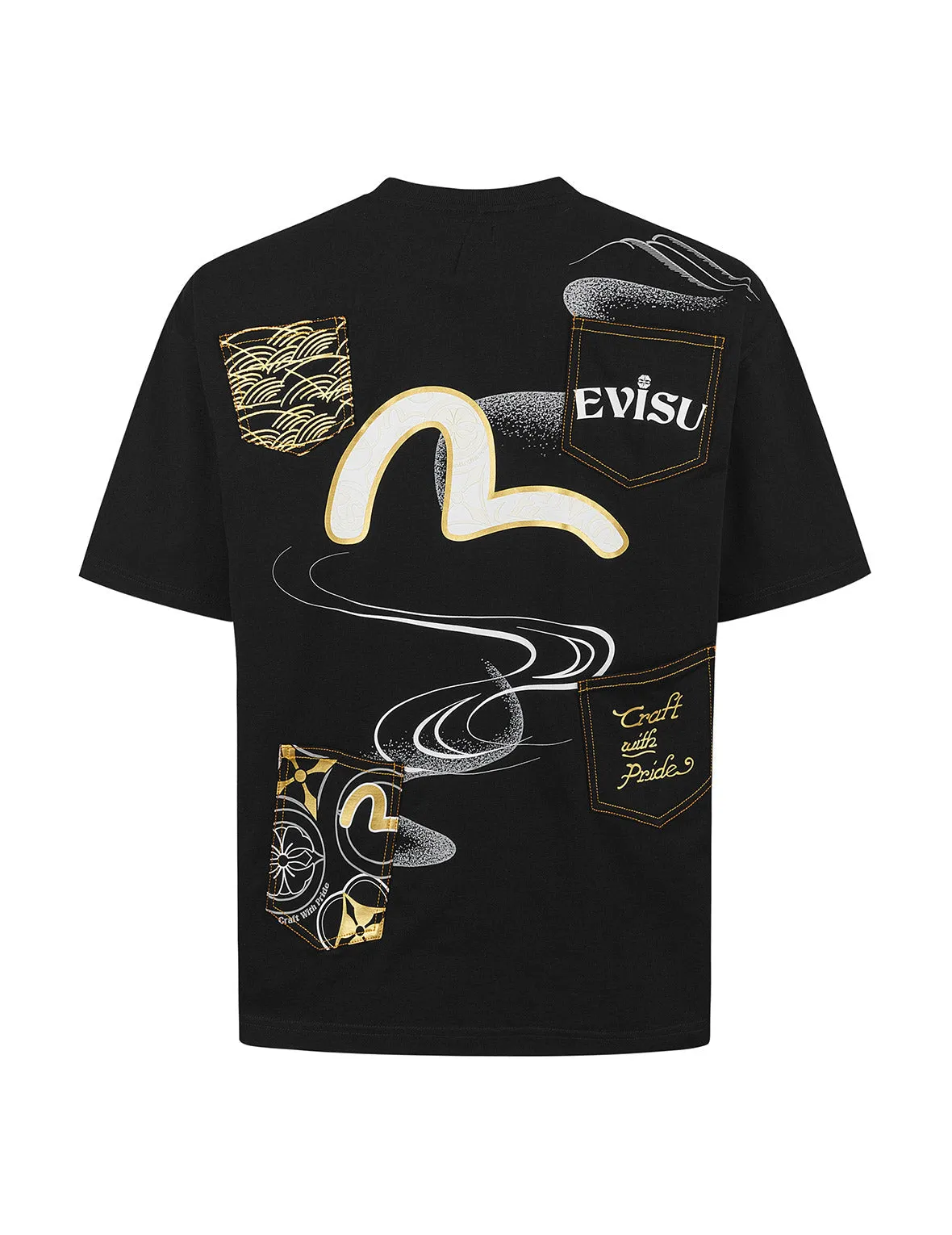 SPRING/ SUMMER COLLECTION 2025 Multi-Pocket and Multi-Print Loose Fit T-shirt