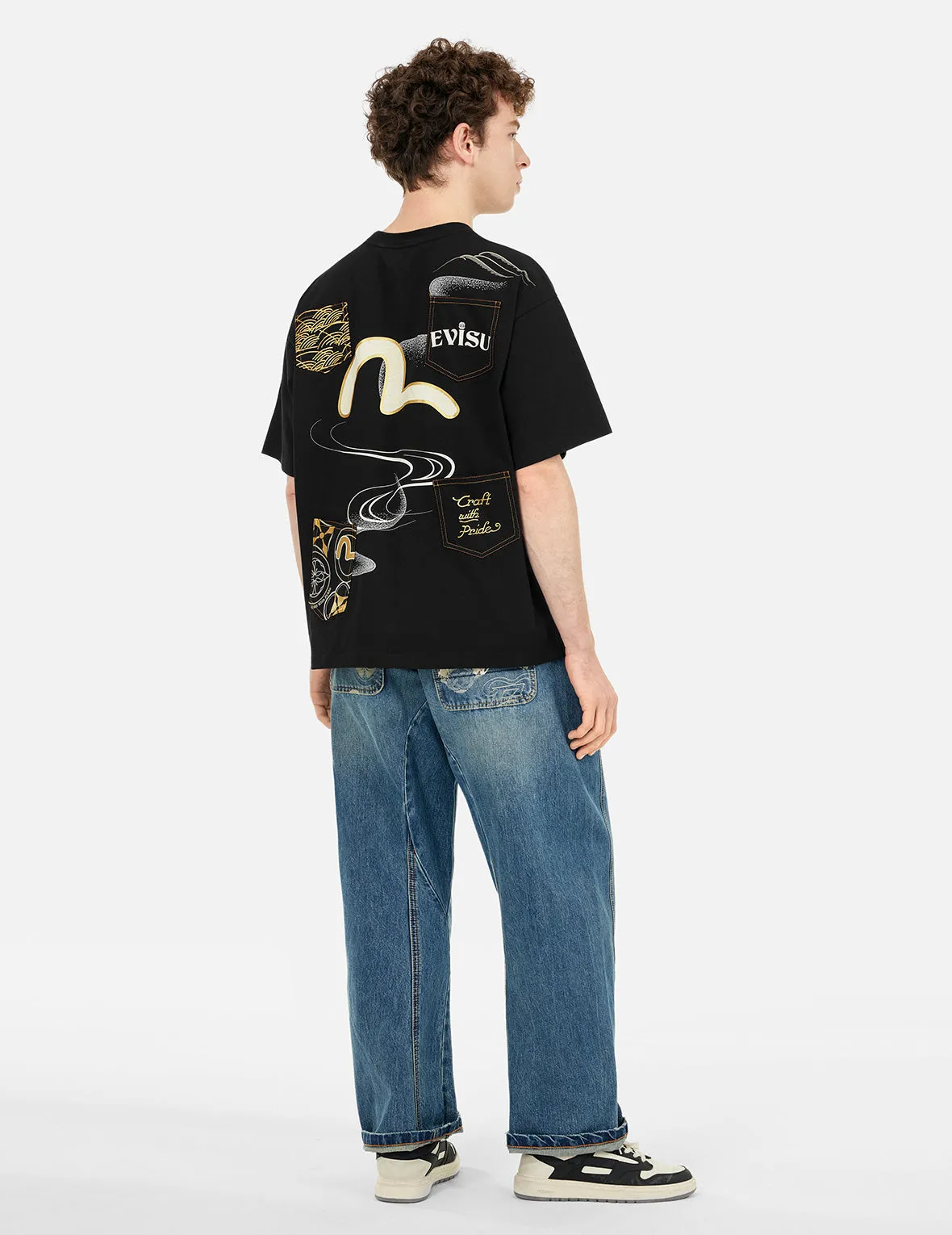 SPRING/ SUMMER COLLECTION 2025 Multi-Pocket and Multi-Print Loose Fit T-shirt