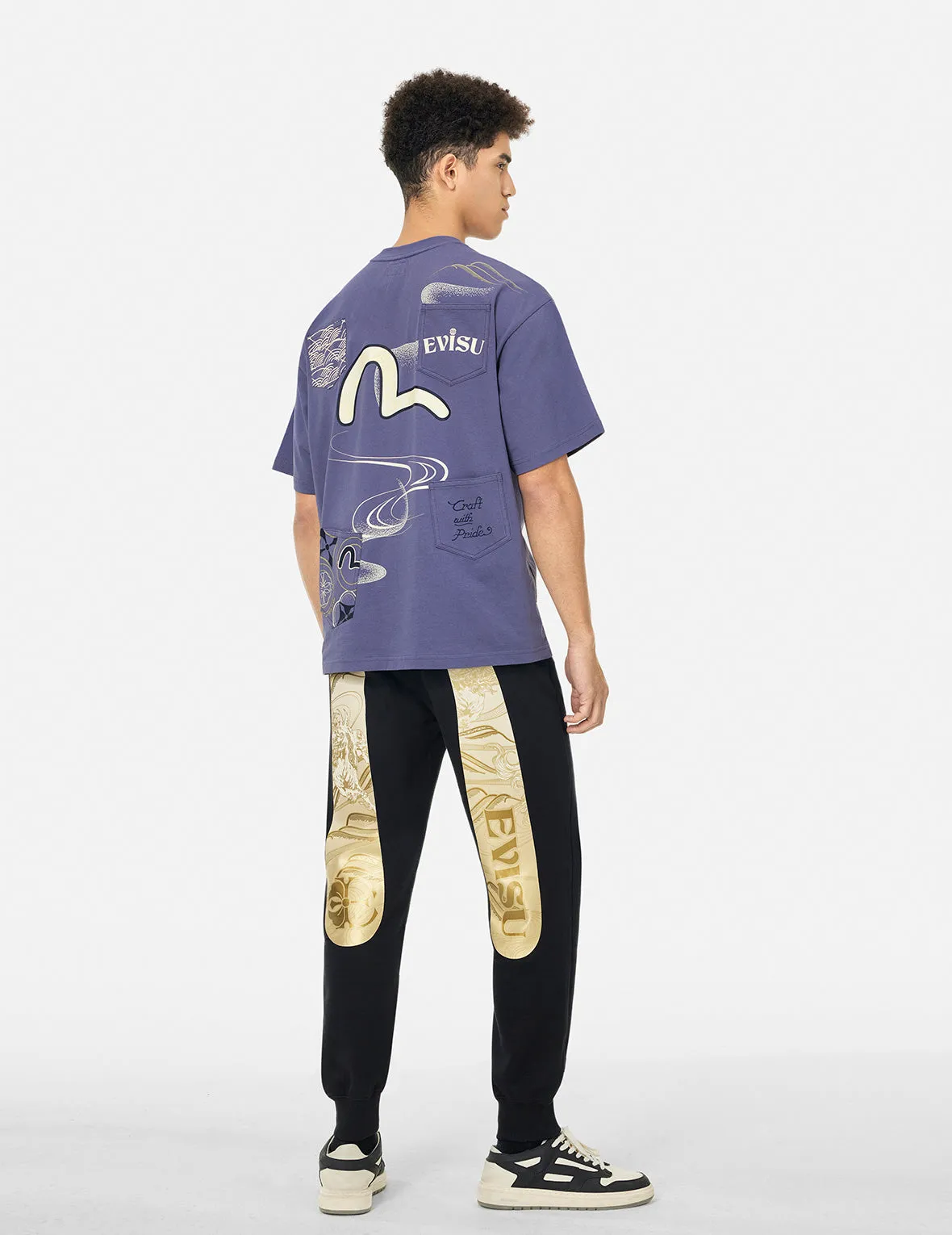 SPRING/ SUMMER COLLECTION 2025 Multi-Pocket and Multi-Print Loose Fit T-shirt