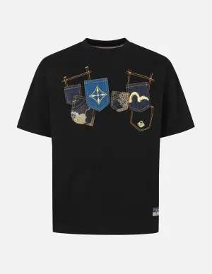 SPRING/ SUMMER COLLECTION 2025 Multi-Pocket and Multi-Print Relax Fit T-shirt