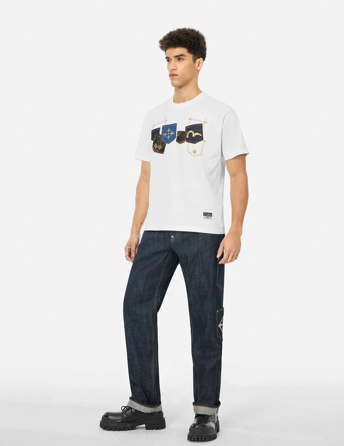 SPRING/ SUMMER COLLECTION 2025 Multi-Pocket and Multi-Print Relax Fit T-shirt