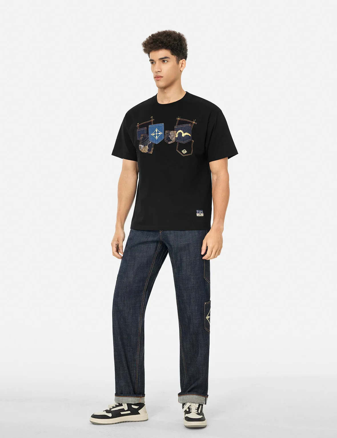SPRING/ SUMMER COLLECTION 2025 Multi-Pocket and Multi-Print Relax Fit T-shirt