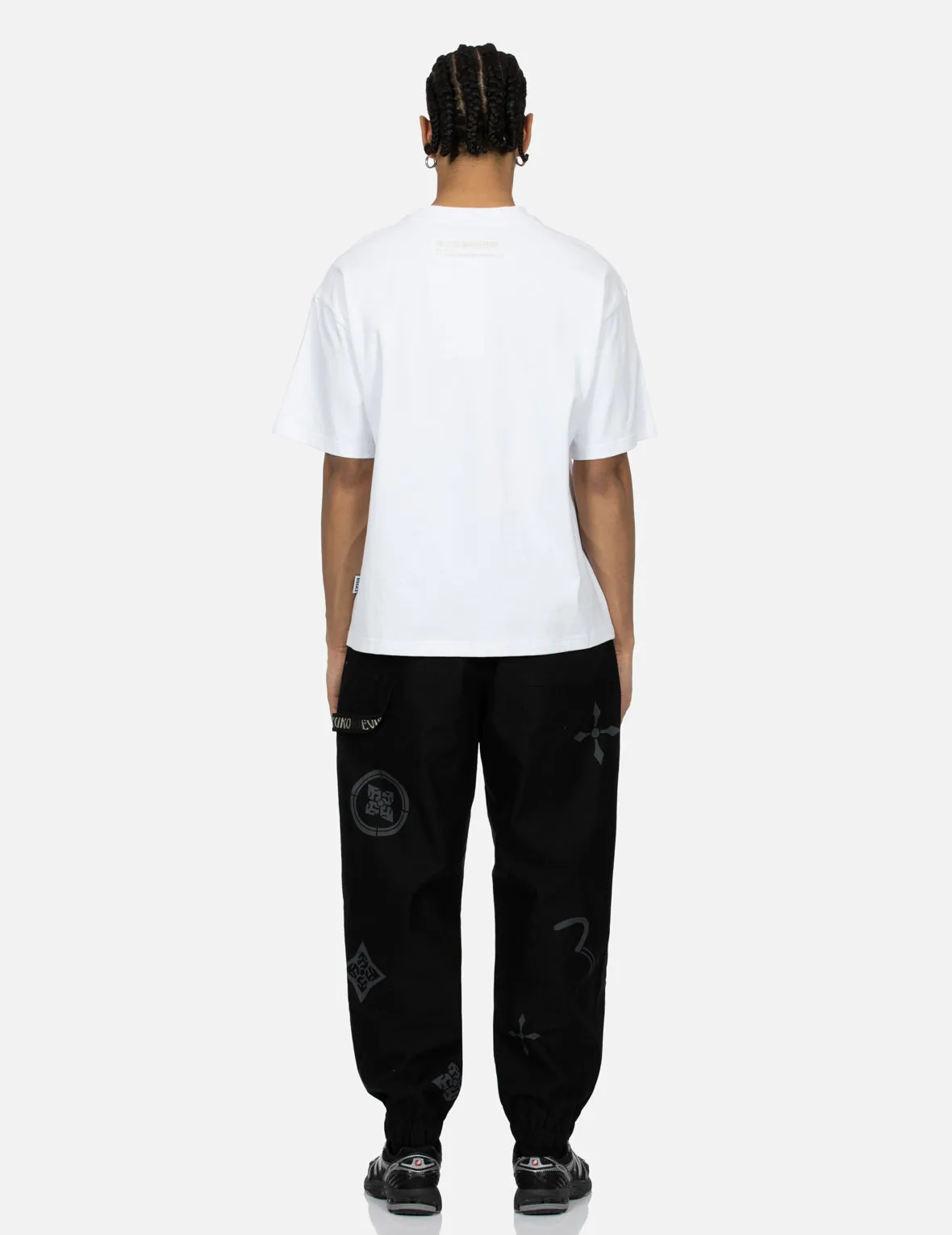 SPRING/ SUMMER COLLECTION 2025 Paisley Check Insert Seagull Loose Fit T-shirt