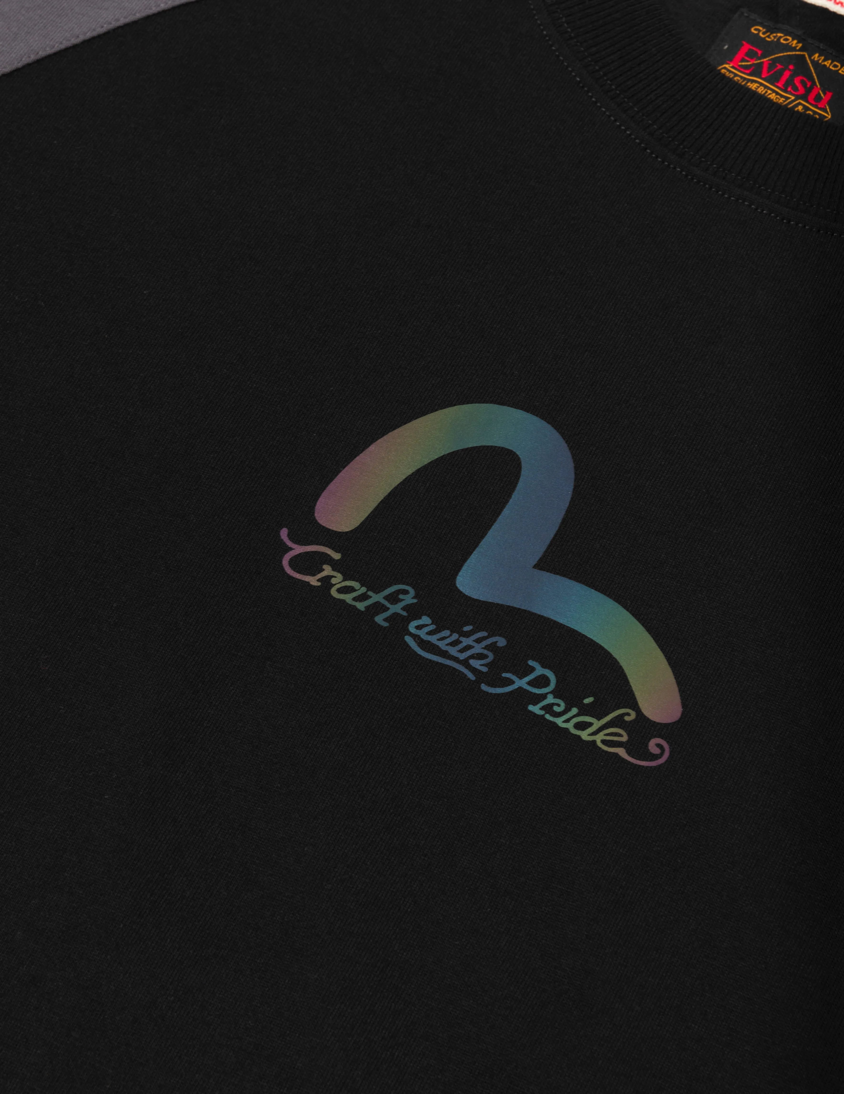 SPRING/ SUMMER COLLECTION 2025 Panel Blocking with Colorful Logo Print Loose Fit T-Shirt