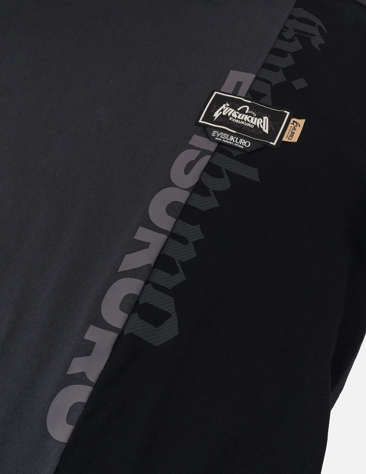 SPRING/ SUMMER COLLECTION 2025 Panel design with Multi Labels Relax Fit T-Shirt