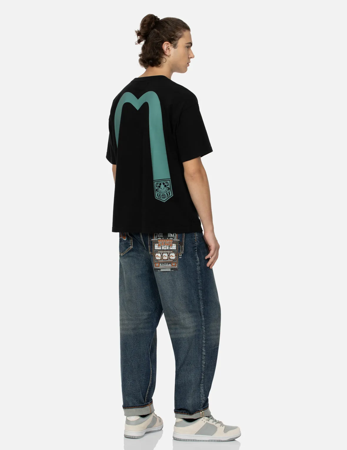 SPRING/ SUMMER COLLECTION 2025 Pocket-shaped Daruma Daicock Print Relax Fit T-shirt