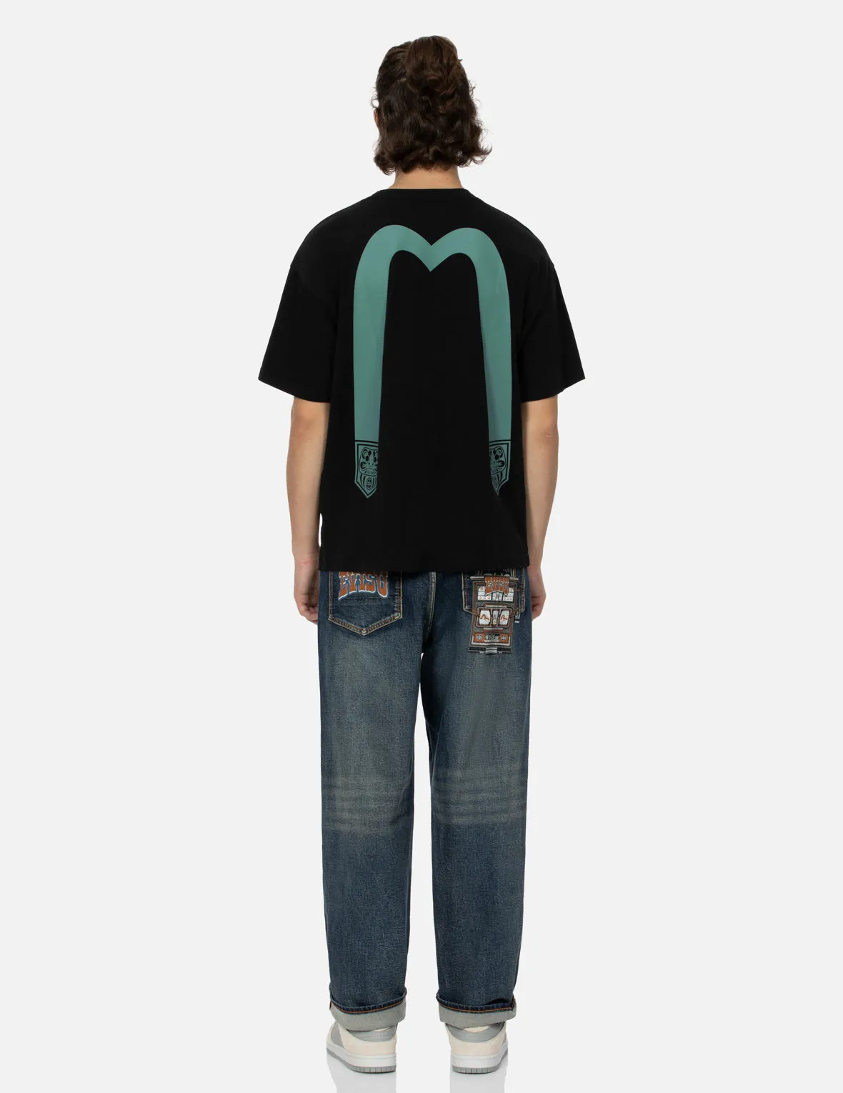 SPRING/ SUMMER COLLECTION 2025 Pocket-shaped Daruma Daicock Print Relax Fit T-shirt