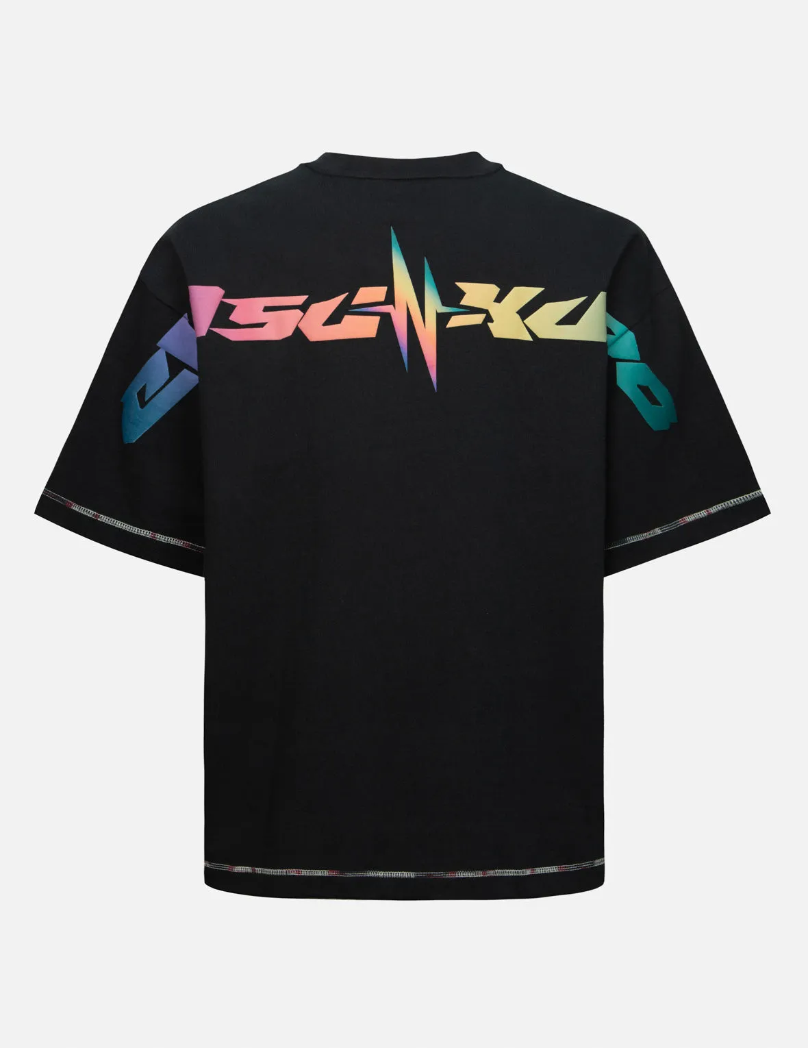 SPRING/ SUMMER COLLECTION 2025 Rainbow Seagull and Logo Print Oversized T-Shirt