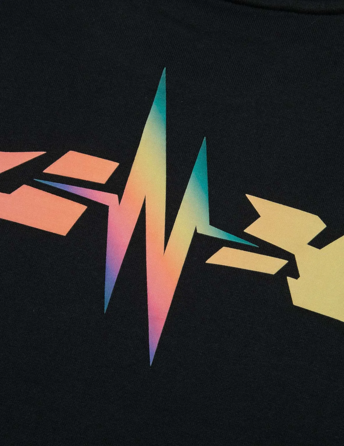 SPRING/ SUMMER COLLECTION 2025 Rainbow Seagull and Logo Print Oversized T-Shirt