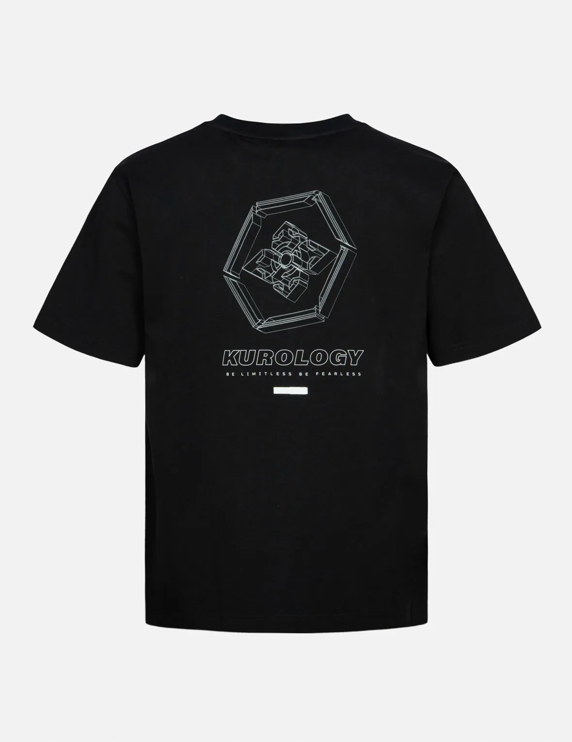 SPRING/ SUMMER COLLECTION 2025 Reflective Strapped and 3D Kamon Print Regular Fit T-Shirt