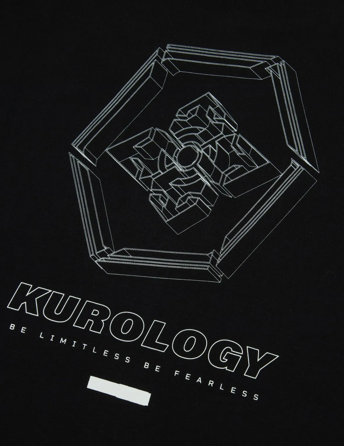 SPRING/ SUMMER COLLECTION 2025 Reflective Strapped and 3D Kamon Print Regular Fit T-Shirt
