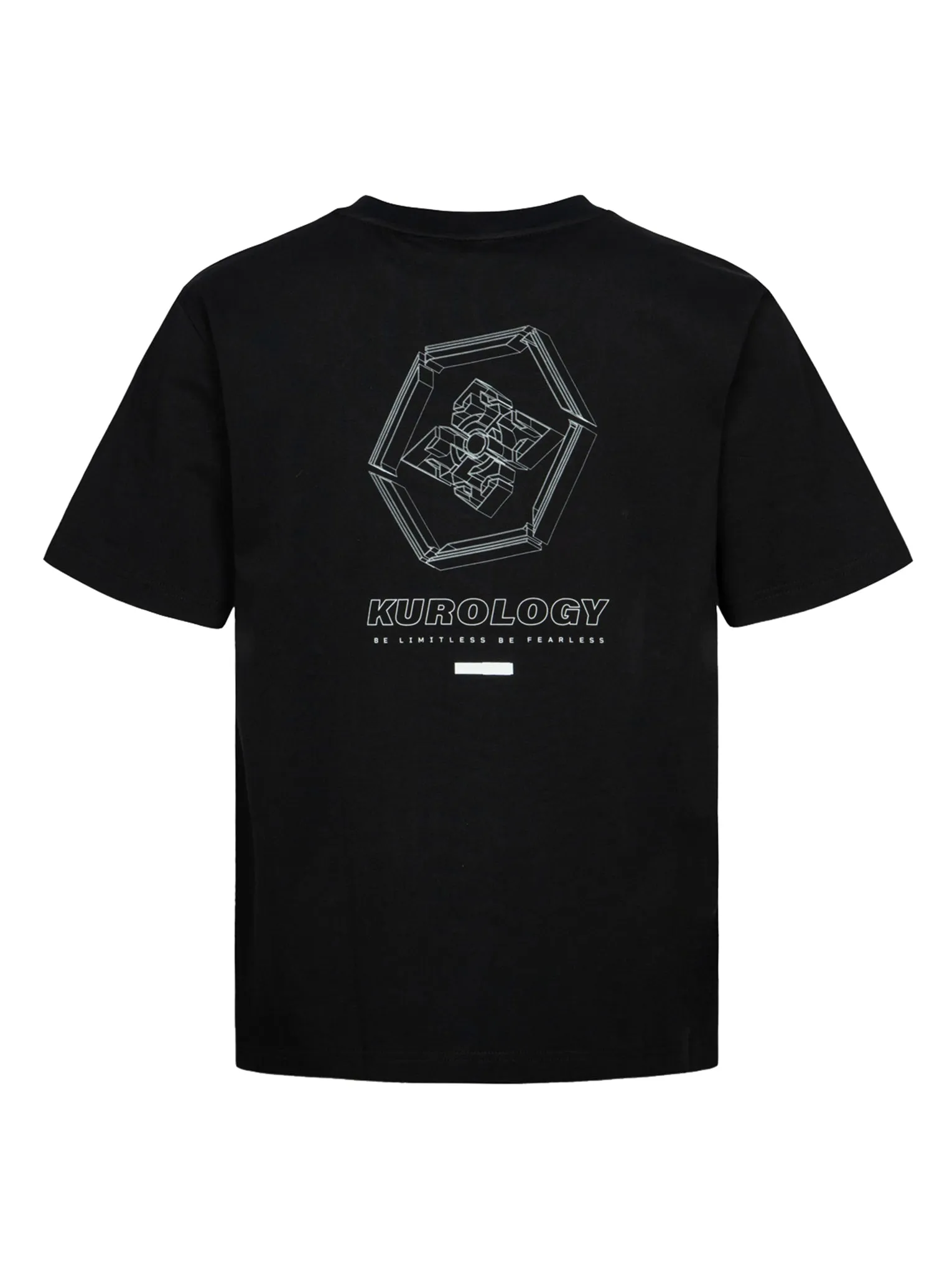 SPRING/ SUMMER COLLECTION 2025 Reflective Strapped and 3D Kamon Print Regular Fit T-Shirt