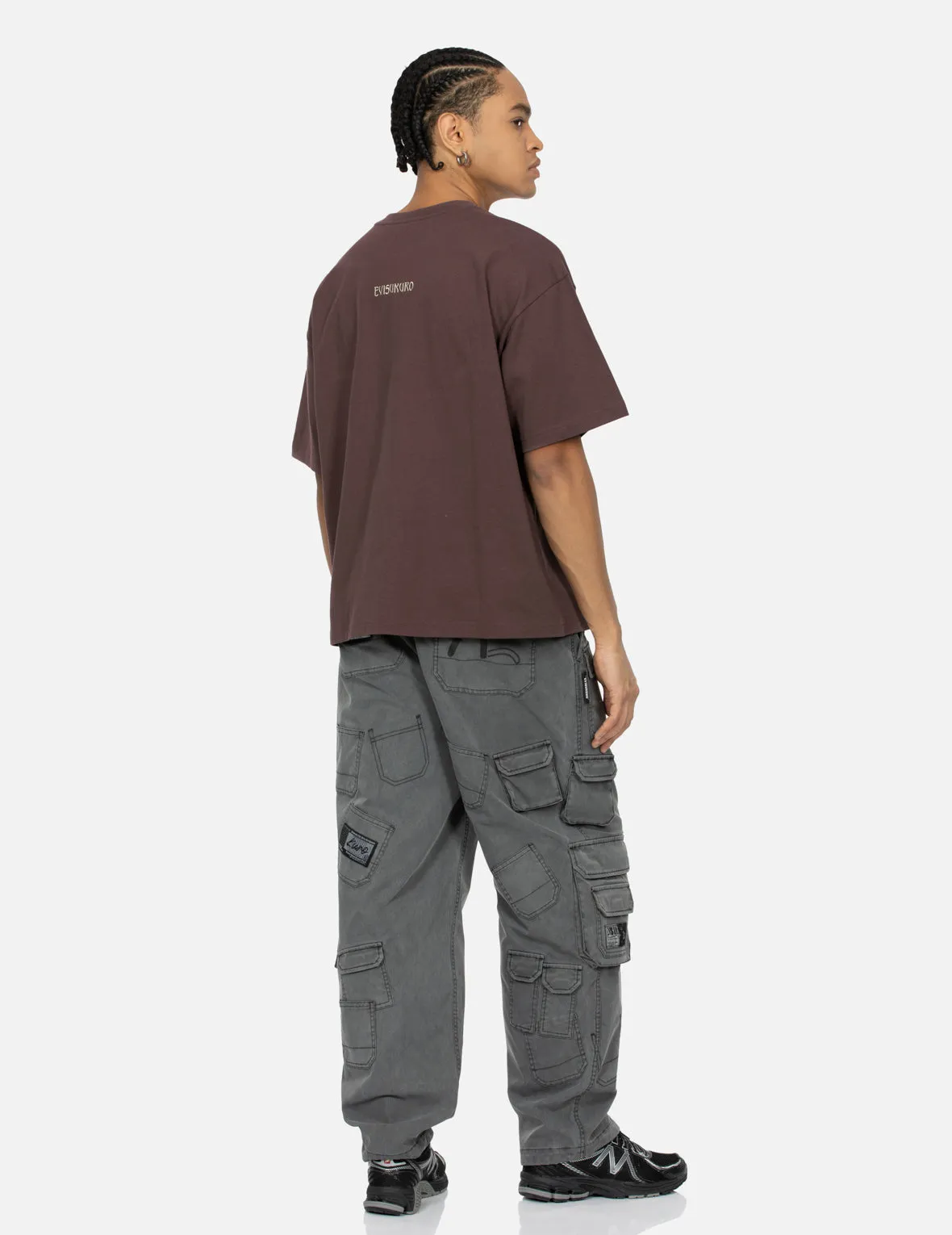 SPRING/ SUMMER COLLECTION 2025 Rock-textured Print and Logo Embroidery Loose Fit T-shirt