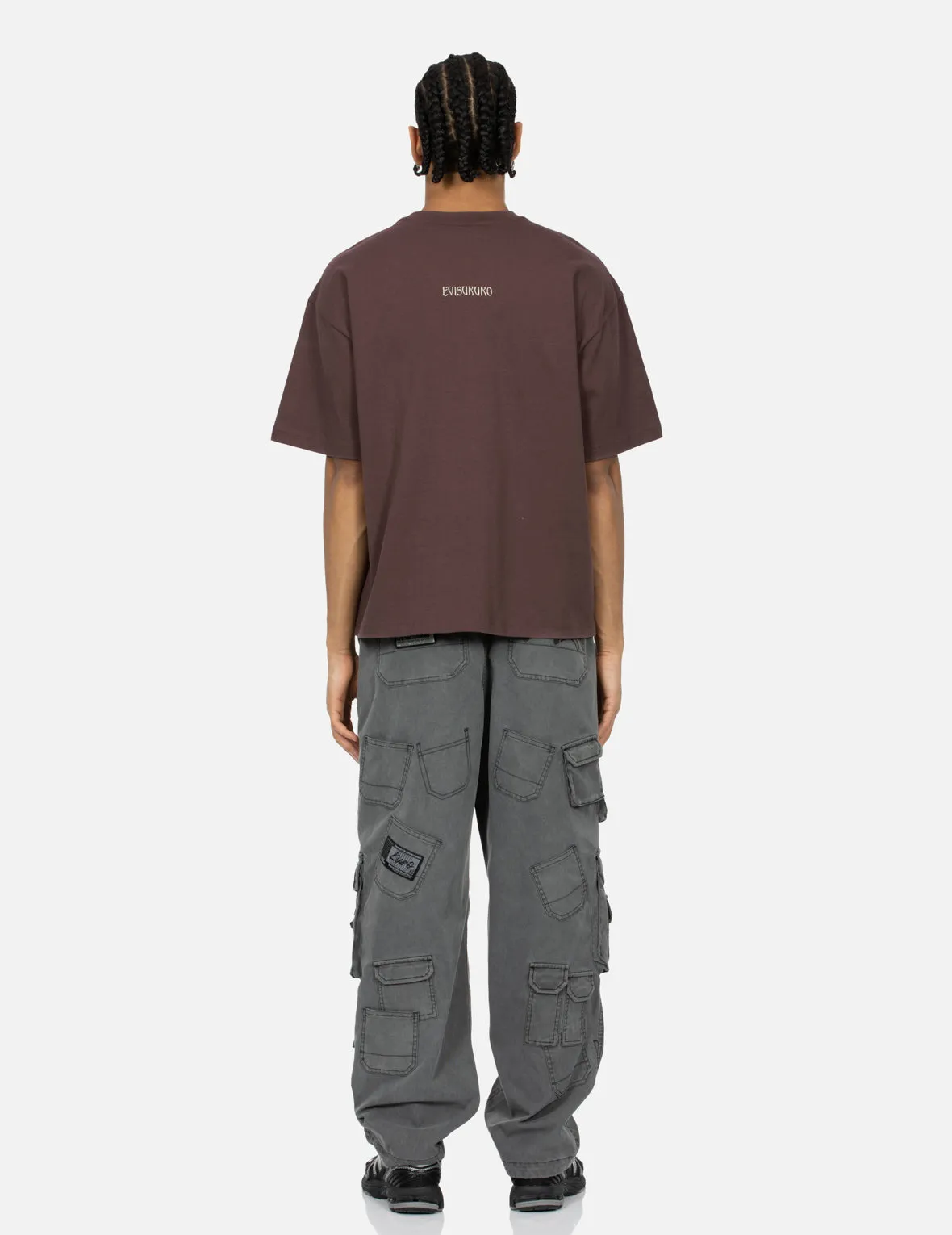 SPRING/ SUMMER COLLECTION 2025 Rock-textured Print and Logo Embroidery Loose Fit T-shirt