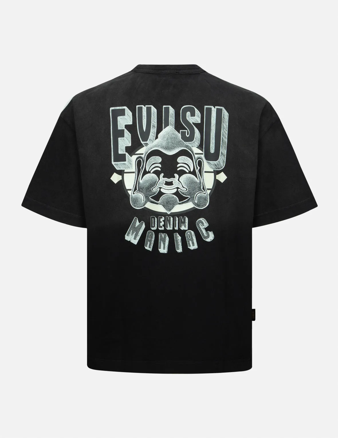 SPRING/ SUMMER COLLECTION 2025 Seagull and Brushstroke-style Godhead Print Loose Fit T-shirt