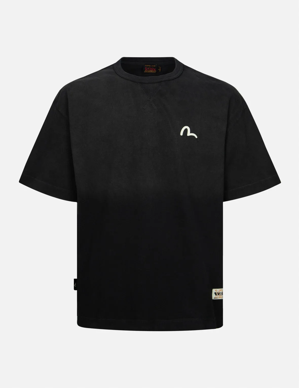 SPRING/ SUMMER COLLECTION 2025 Seagull and Brushstroke-style Godhead Print Loose Fit T-shirt