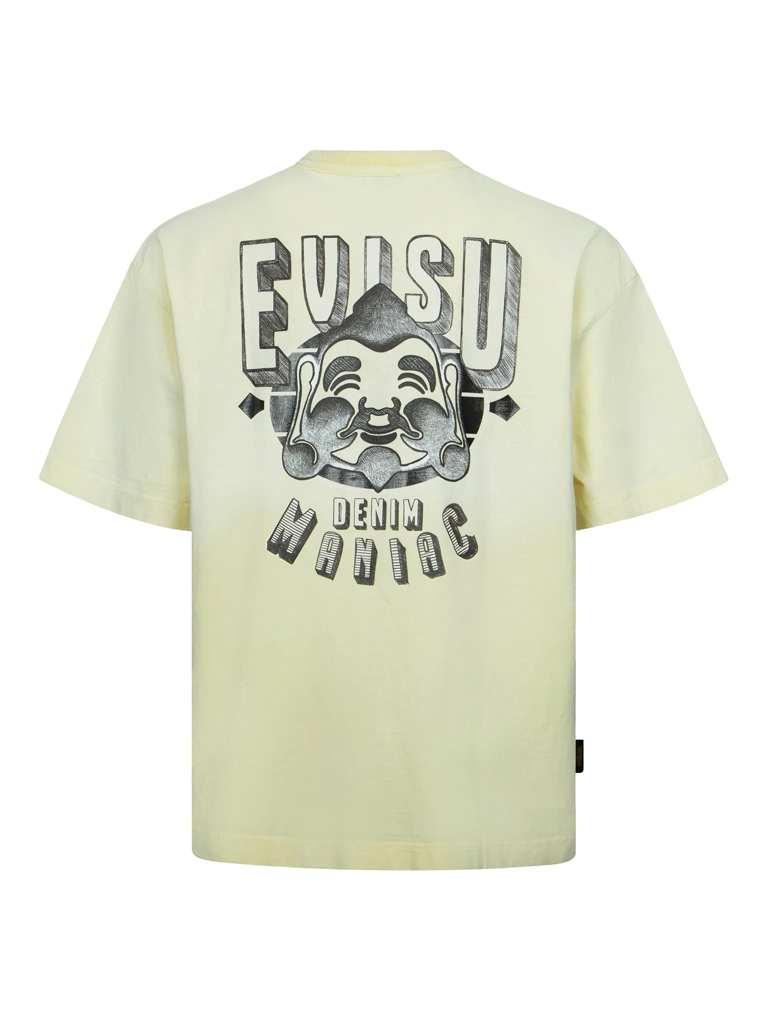 SPRING/ SUMMER COLLECTION 2025 Seagull and Brushstroke-style Godhead Print Loose Fit T-shirt