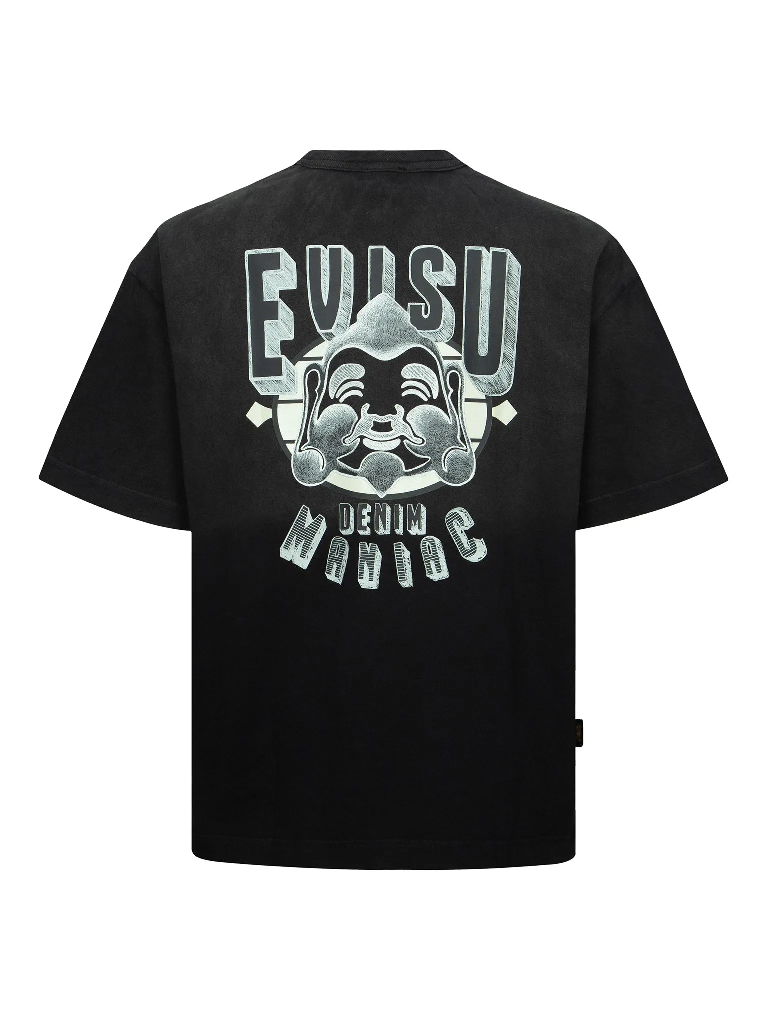SPRING/ SUMMER COLLECTION 2025 Seagull and Brushstroke-style Godhead Print Loose Fit T-shirt