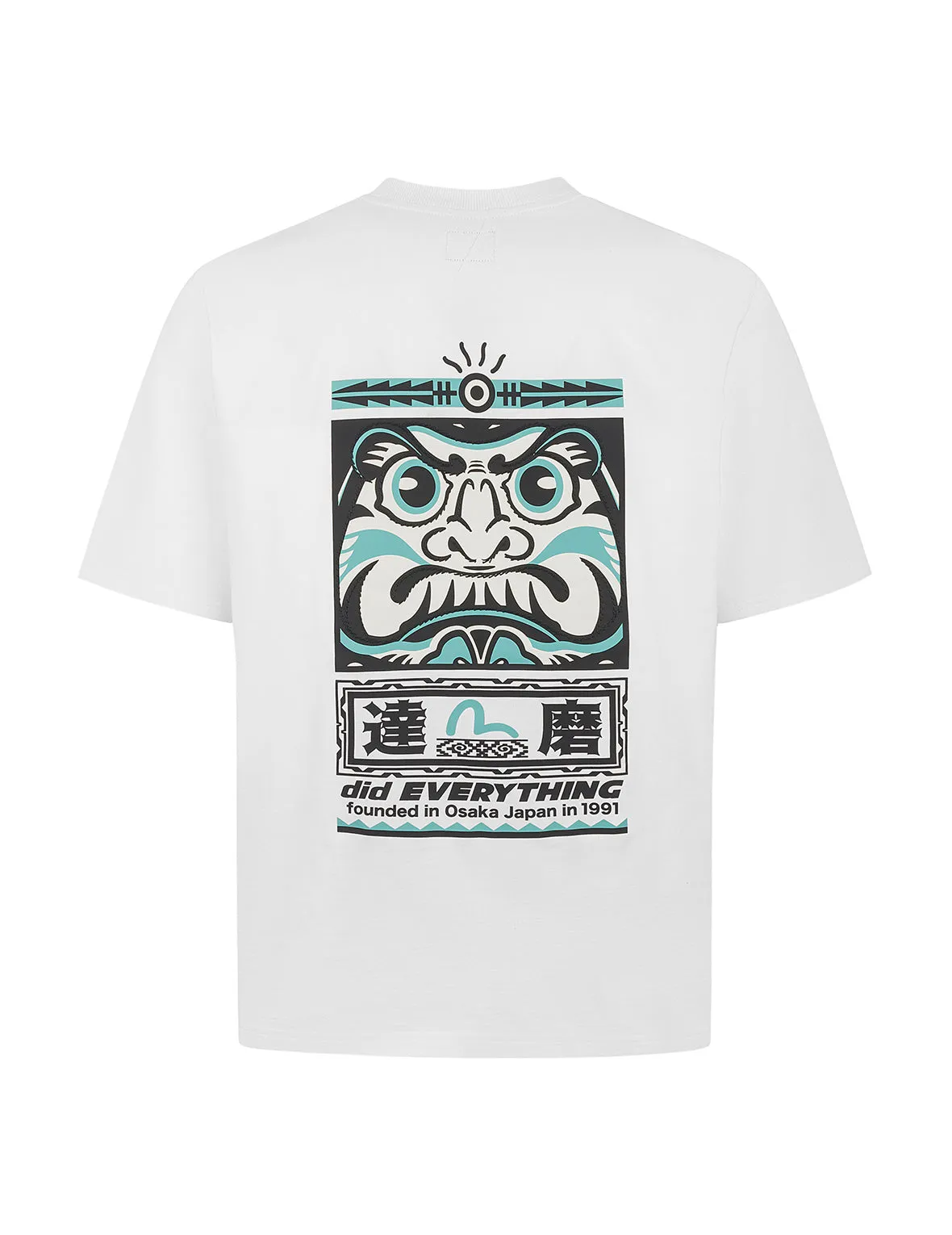 SPRING/ SUMMER COLLECTION 2025 Seagull and Daruma Totem Print Regular Fit T-shirt