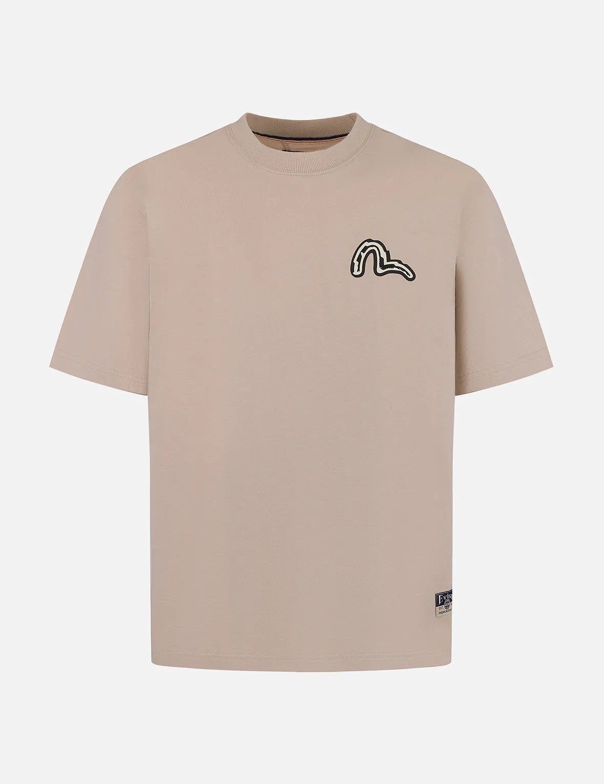 SPRING/ SUMMER COLLECTION 2025 Seagull and Daruma Totem Print Regular Fit T-shirt