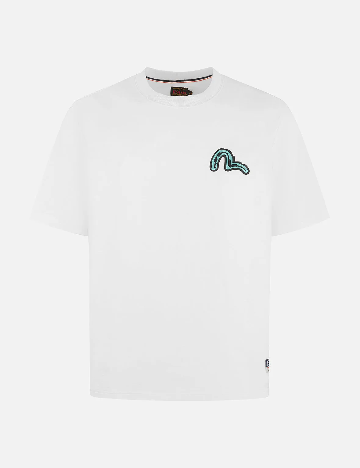 SPRING/ SUMMER COLLECTION 2025 Seagull and Daruma Totem Print Regular Fit T-shirt