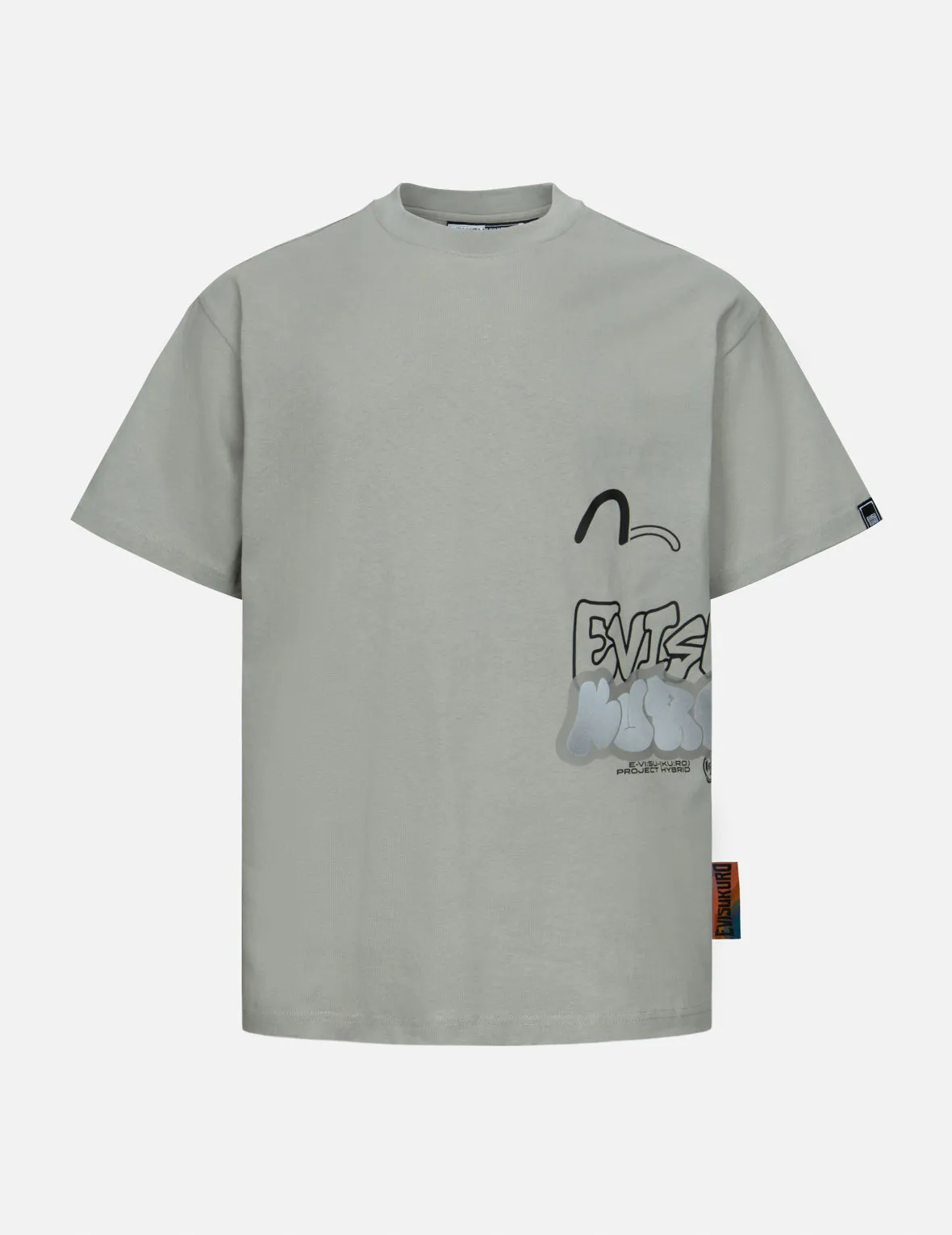 SPRING/ SUMMER COLLECTION 2025 Seagull and Graffiti Logo Print Relax Fit T-Shirt