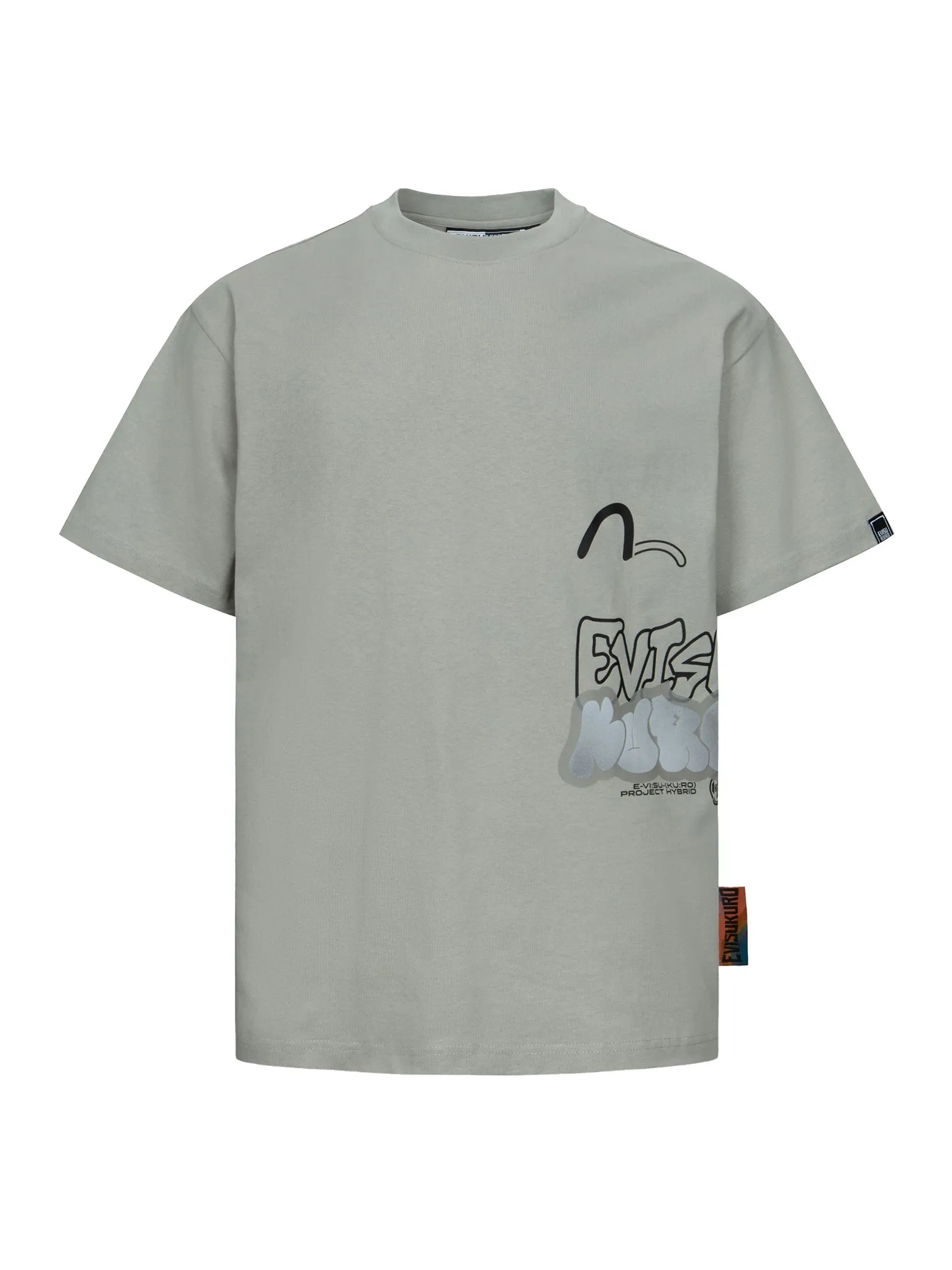 SPRING/ SUMMER COLLECTION 2025 Seagull and Graffiti Logo Print Relax Fit T-Shirt