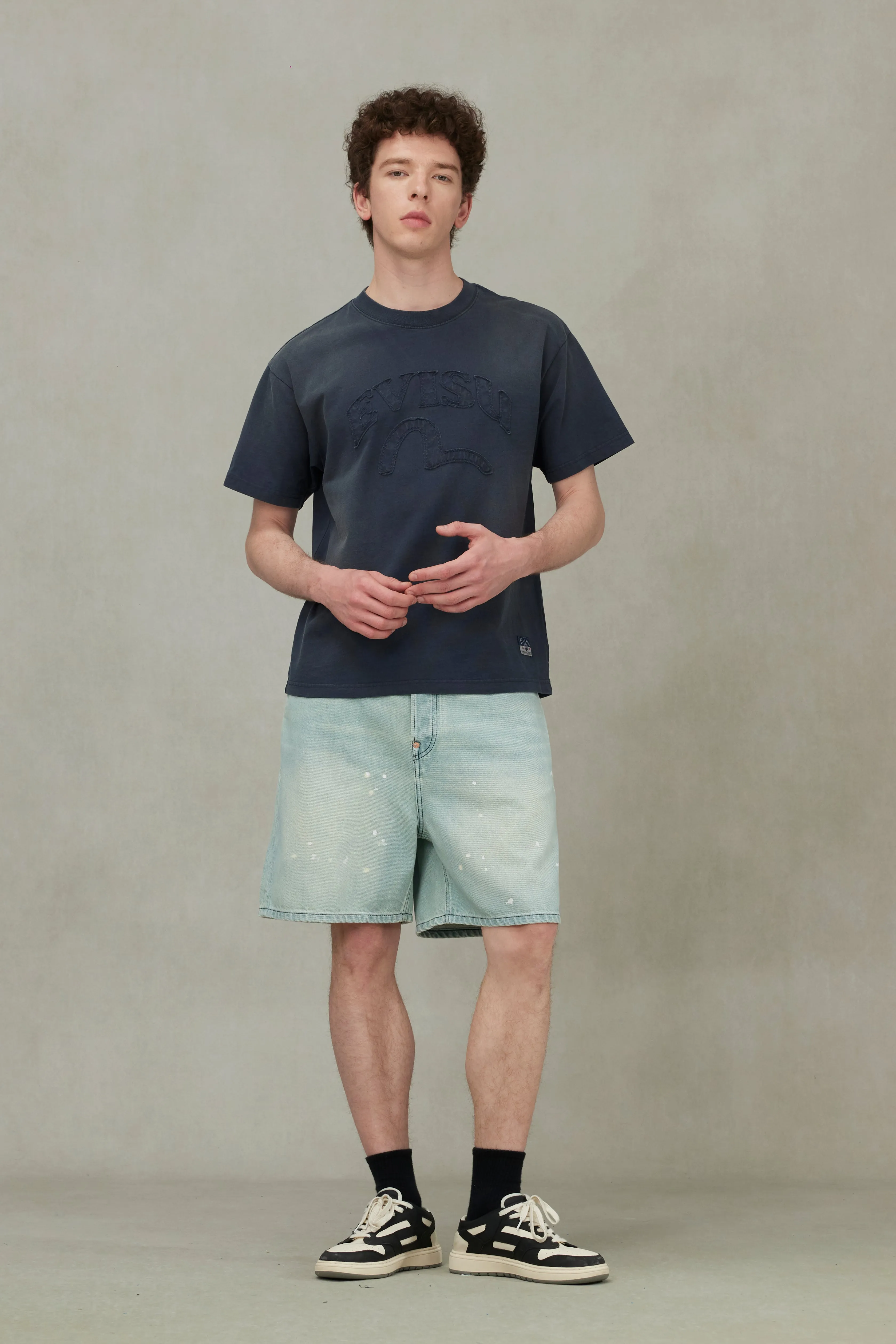 SPRING/ SUMMER COLLECTION 2025 Seagull and Logo Appliqué Embroidery Relax Fit T-Shirt