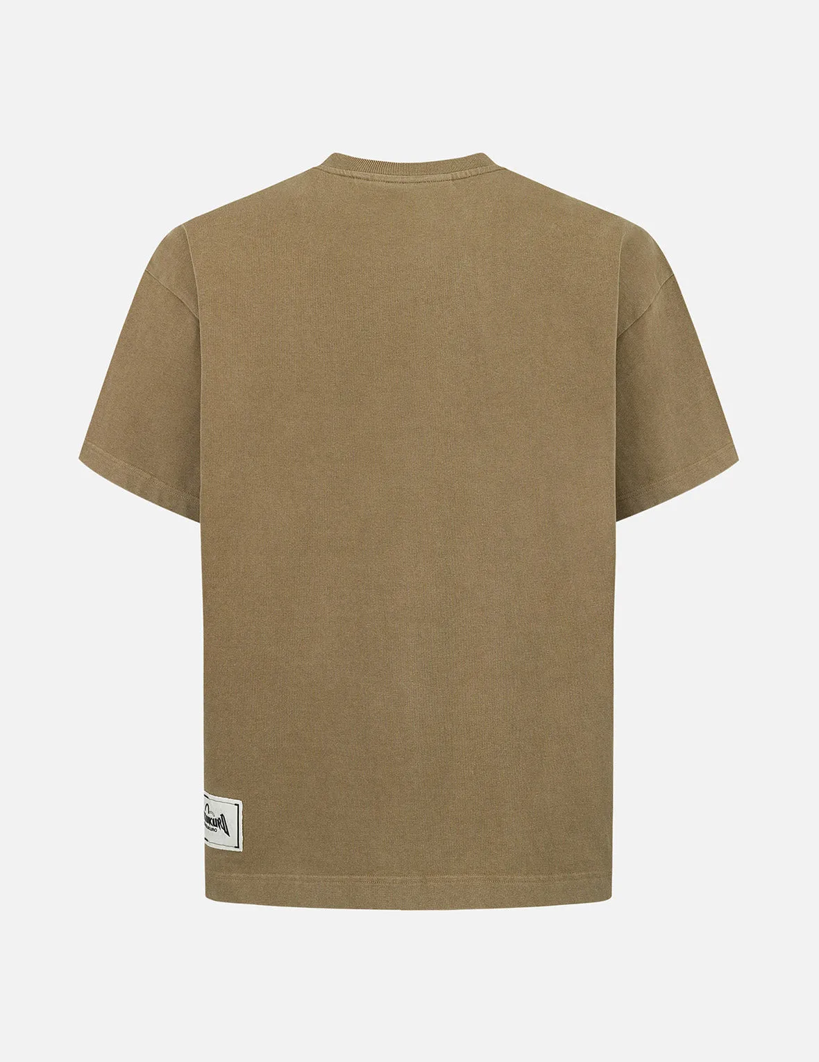 SPRING/ SUMMER COLLECTION 2025 Seagull and Logo Embroidery Oversized Garment Dye T-Shirt