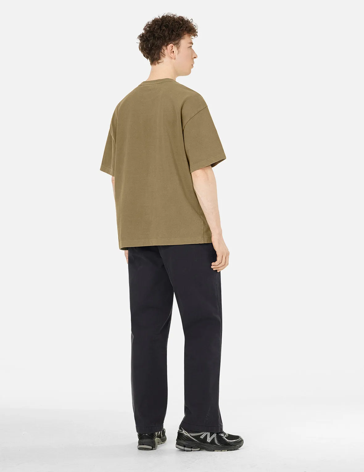 SPRING/ SUMMER COLLECTION 2025 Seagull and Logo Embroidery Oversized Garment Dye T-Shirt