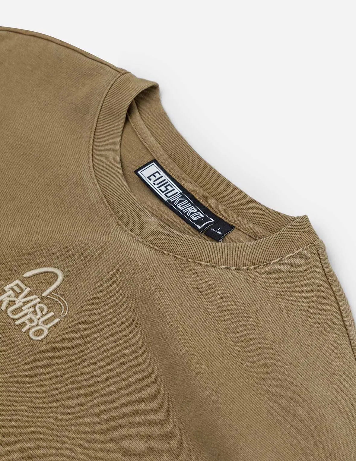 SPRING/ SUMMER COLLECTION 2025 Seagull and Logo Embroidery Oversized Garment Dye T-Shirt