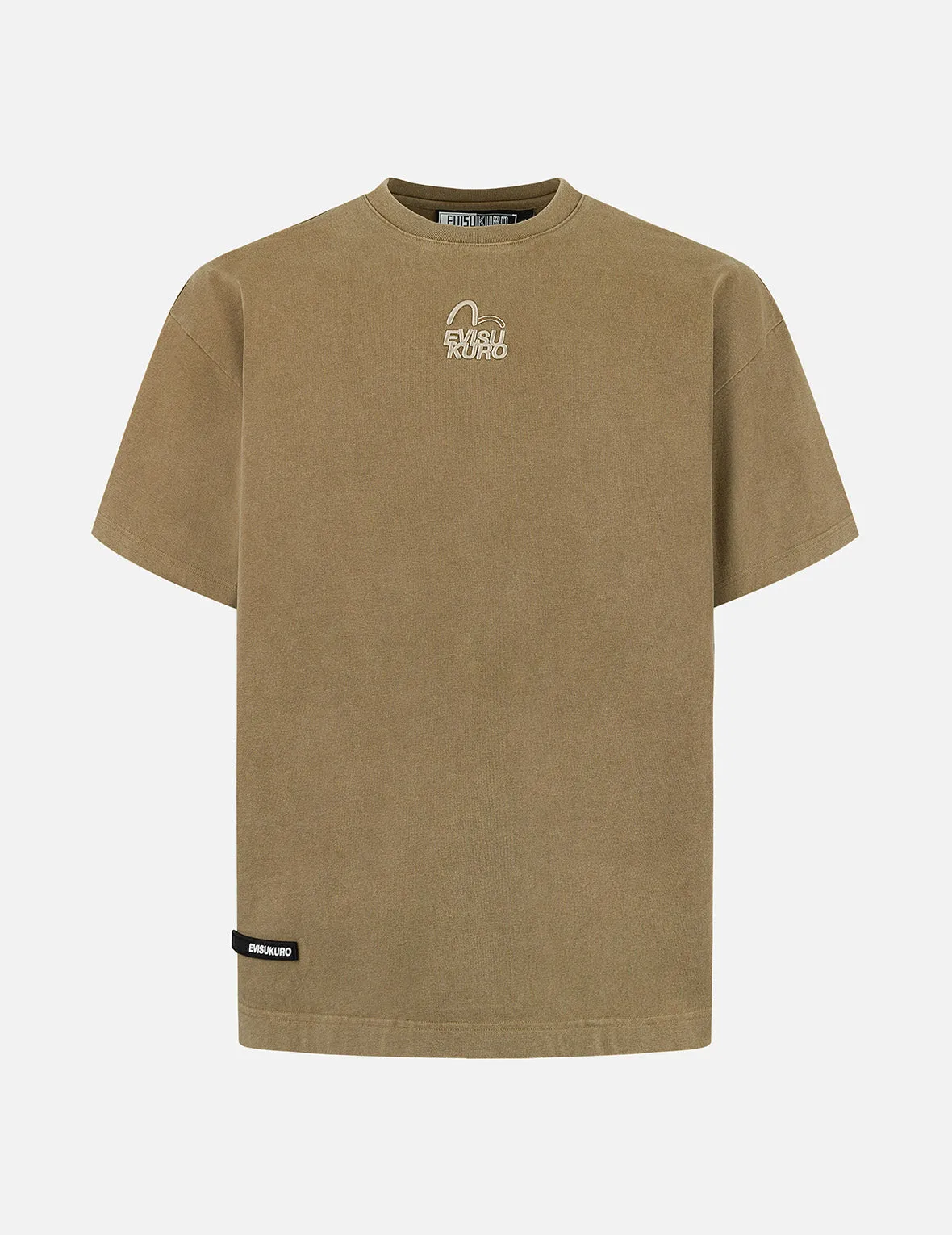 SPRING/ SUMMER COLLECTION 2025 Seagull and Logo Embroidery Oversized Garment Dye T-Shirt