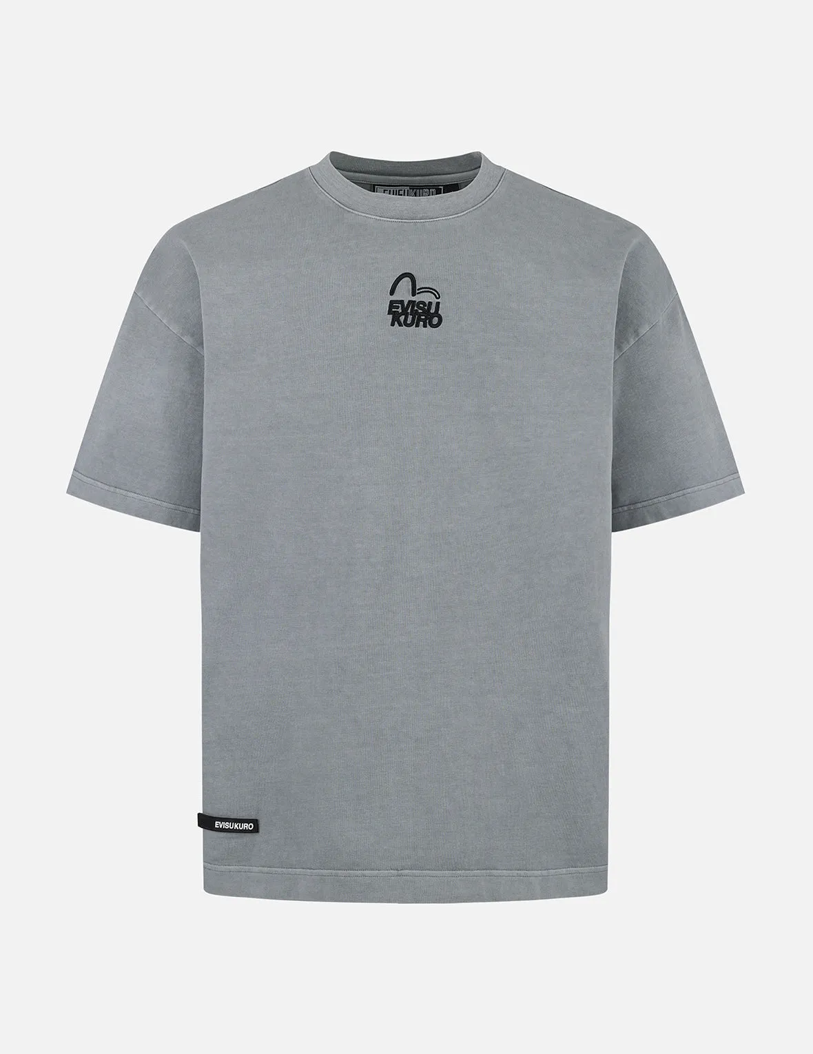 SPRING/ SUMMER COLLECTION 2025 Seagull and Logo Embroidery Oversized Garment Dye T-Shirt