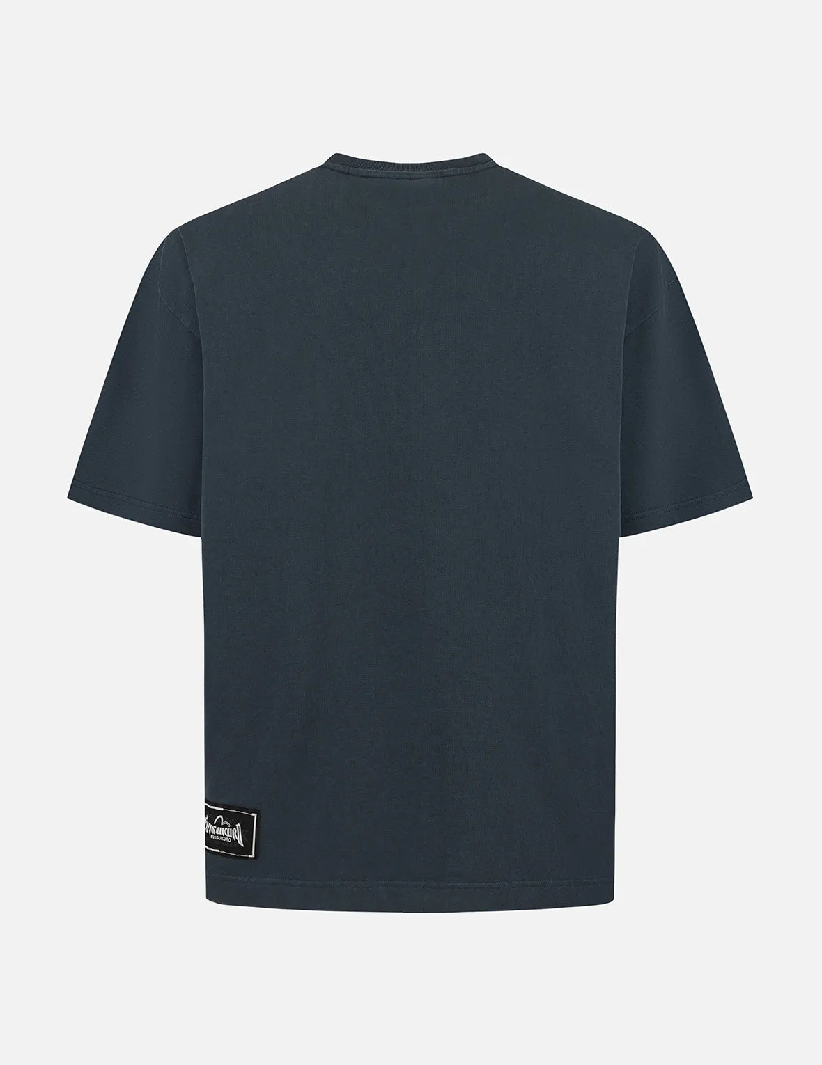 SPRING/ SUMMER COLLECTION 2025 Seagull and Logo Embroidery Oversized Garment Dye T-Shirt