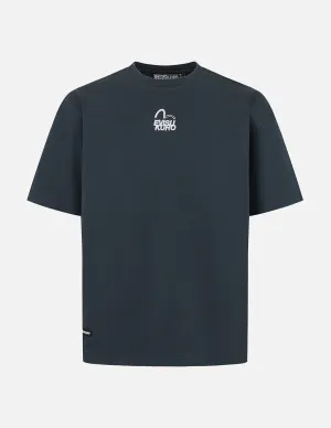 SPRING/ SUMMER COLLECTION 2025 Seagull and Logo Embroidery Oversized Garment Dye T-Shirt
