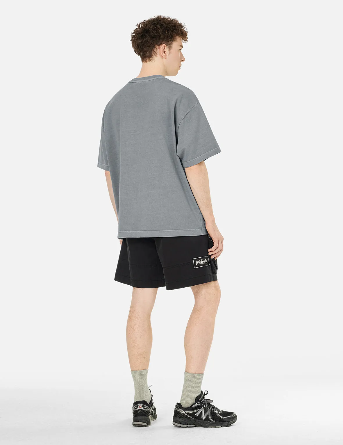 SPRING/ SUMMER COLLECTION 2025 Seagull and Logo Embroidery Oversized Garment Dye T-Shirt