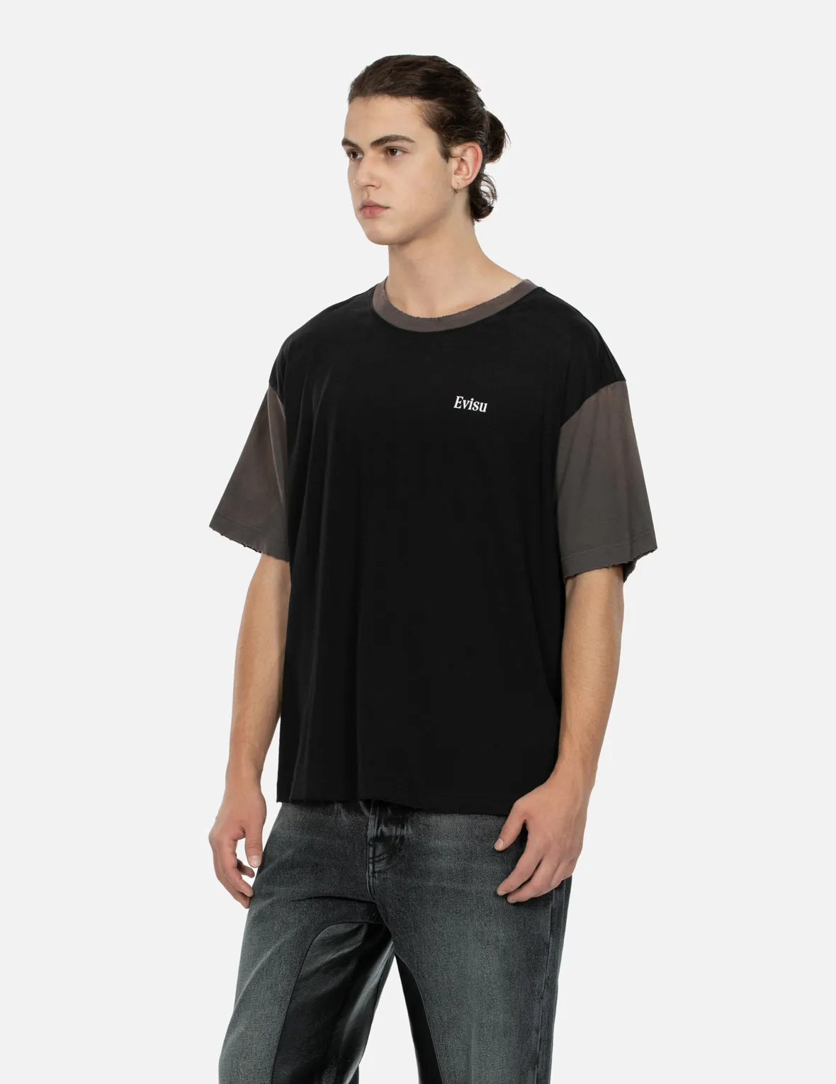 SPRING/ SUMMER COLLECTION 2025 Seagull and Logo Print Boxy T-shirt