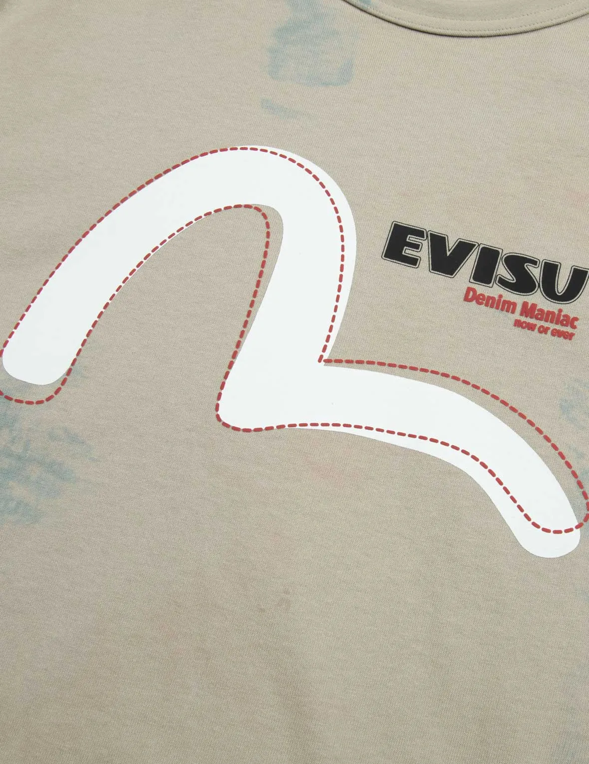 SPRING/ SUMMER COLLECTION 2025 Seagull and Logo Print Loose Fit T-shirt