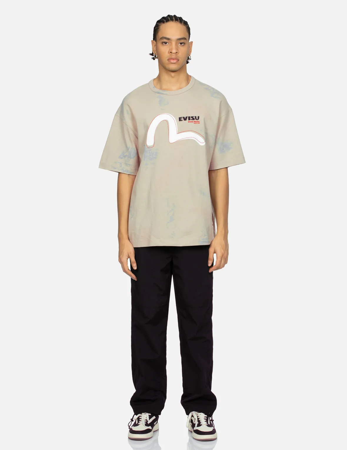SPRING/ SUMMER COLLECTION 2025 Seagull and Logo Print Loose Fit T-shirt