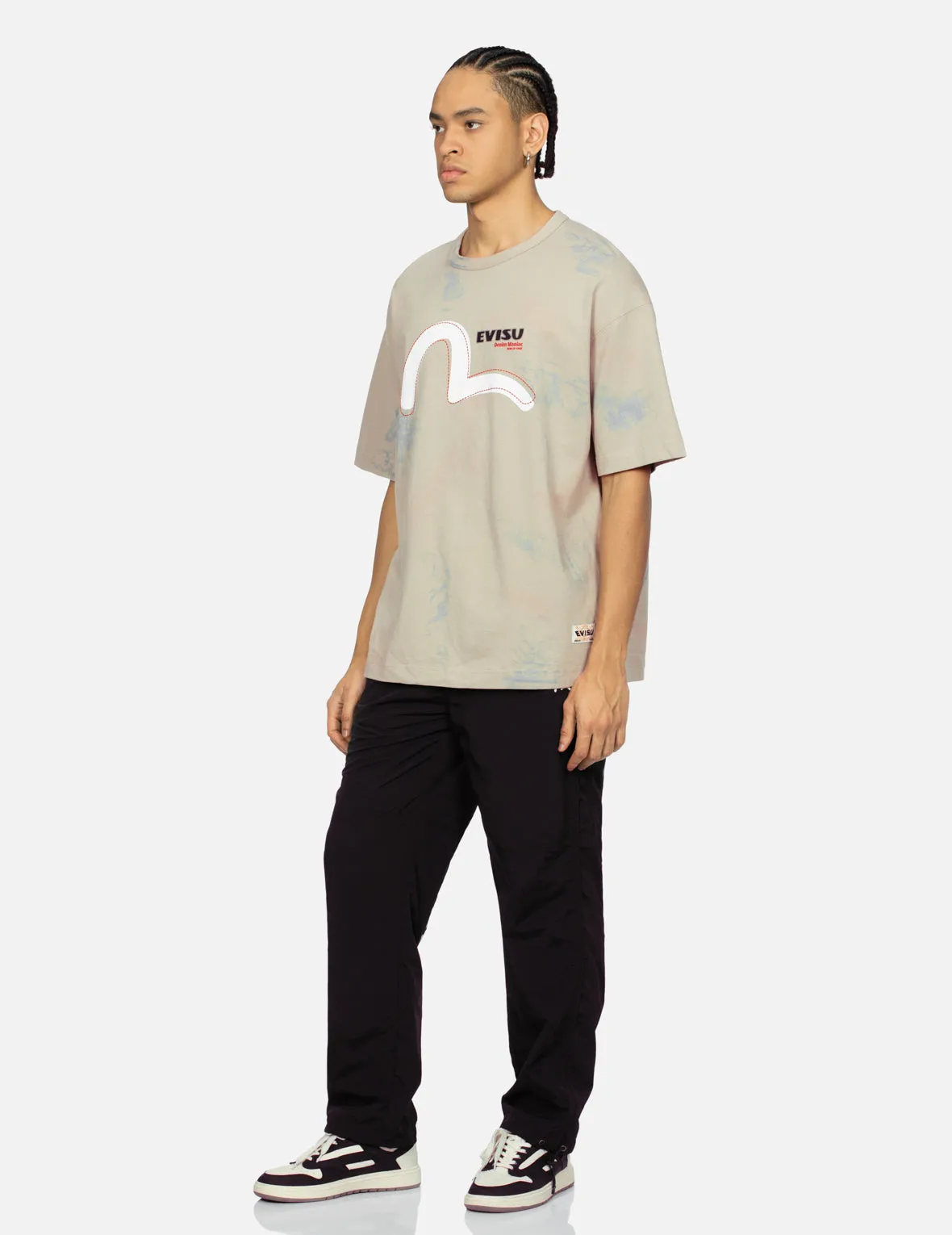 SPRING/ SUMMER COLLECTION 2025 Seagull and Logo Print Loose Fit T-shirt