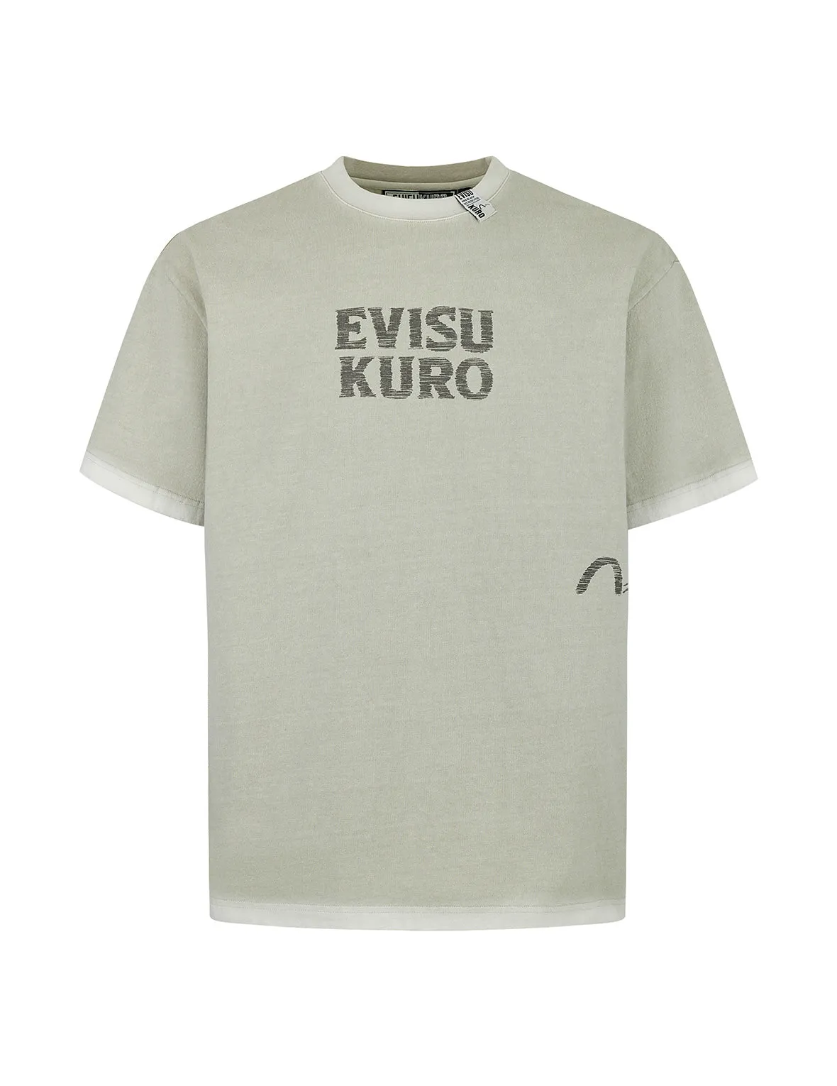 SPRING/ SUMMER COLLECTION 2025 Seagull and Logo Print Washed Relax Fit T-Shirt