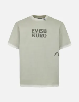 SPRING/ SUMMER COLLECTION 2025 Seagull and Logo Print Washed Relax Fit T-Shirt