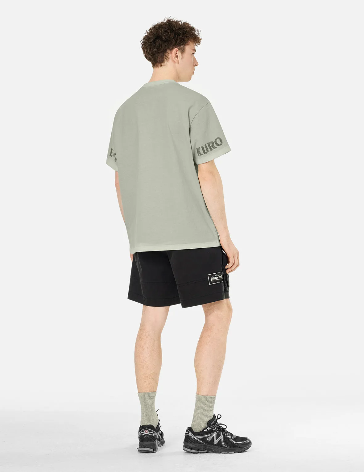 SPRING/ SUMMER COLLECTION 2025 Seagull and Logo Print Washed Relax Fit T-Shirt