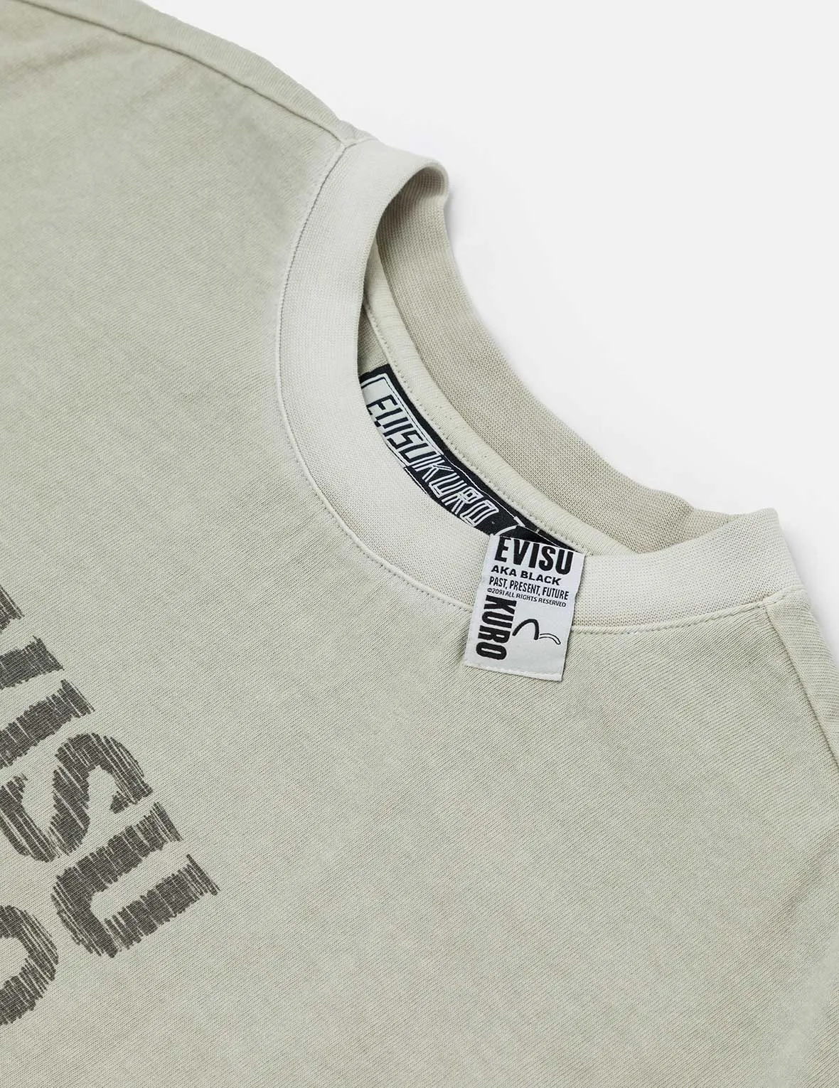 SPRING/ SUMMER COLLECTION 2025 Seagull and Logo Print Washed Relax Fit T-Shirt