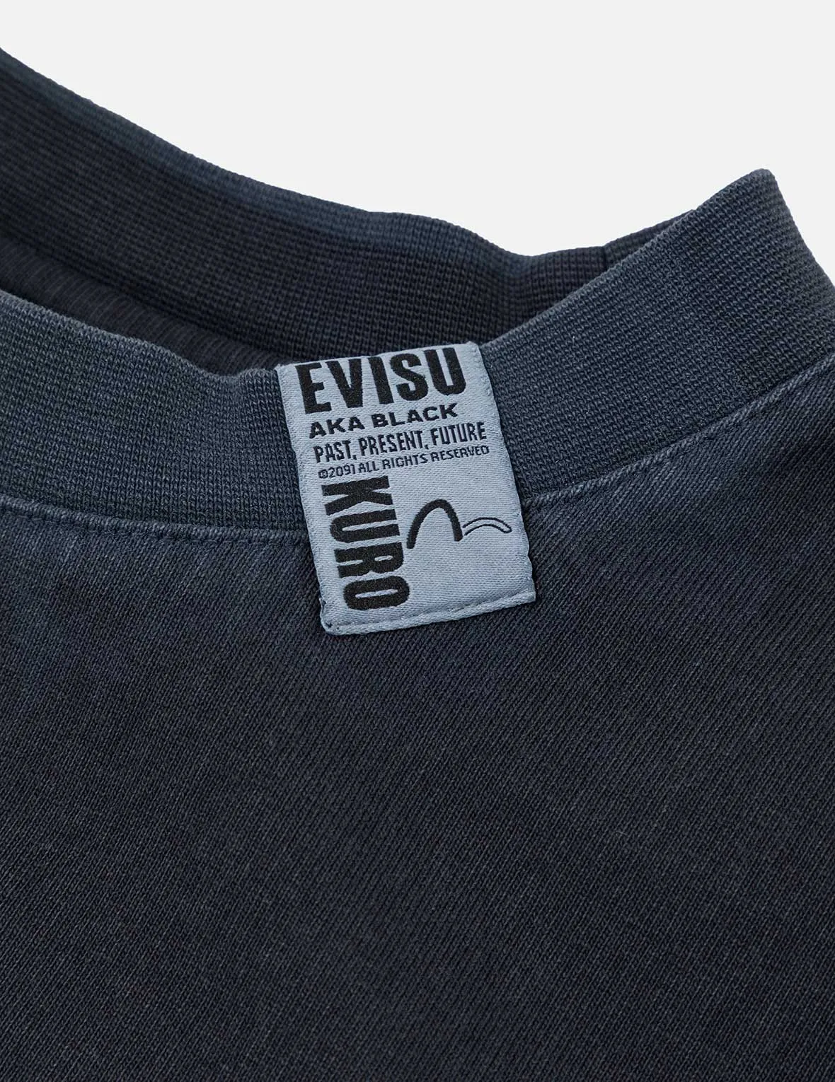 SPRING/ SUMMER COLLECTION 2025 Seagull and Logo Print Washed Relax Fit T-Shirt