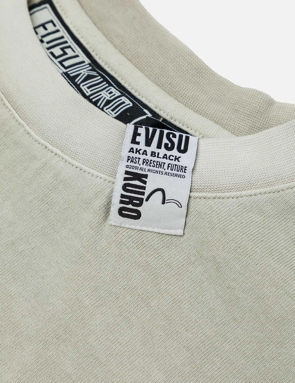 SPRING/ SUMMER COLLECTION 2025 Seagull and Logo Print Washed Relax Fit T-Shirt