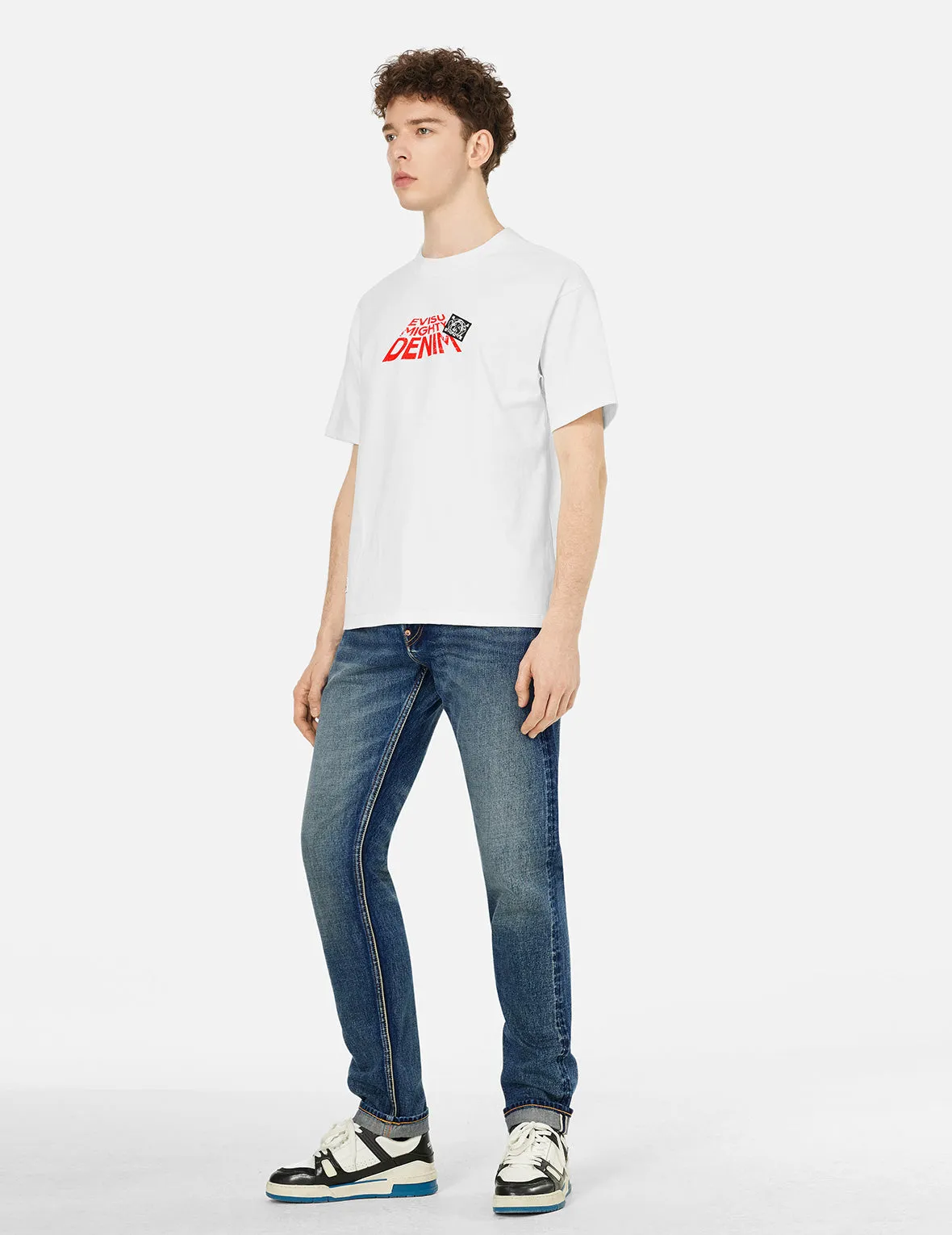 SPRING/ SUMMER COLLECTION 2025 Seagull and Slogan Print Relax Fit T-shirt